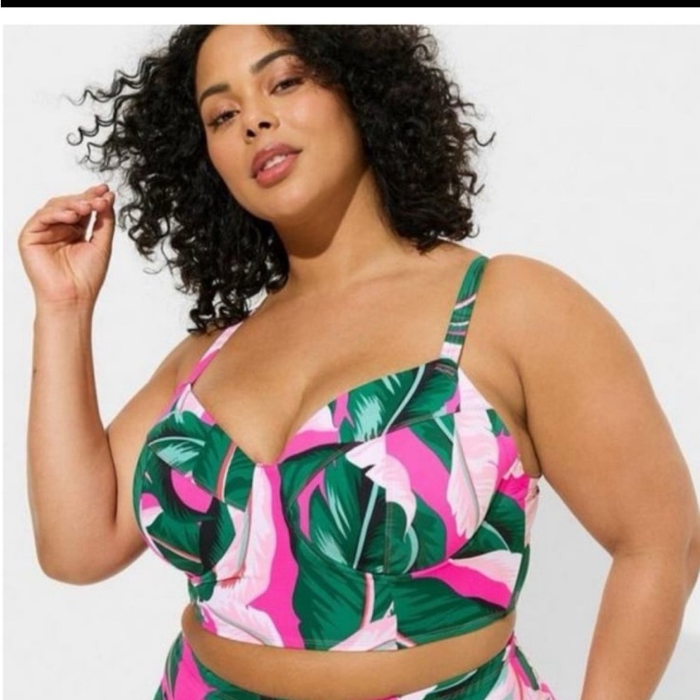 torrid Tropical Swim Top